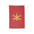US Army ADA, red background, Golf Towel with Grommet & Clip