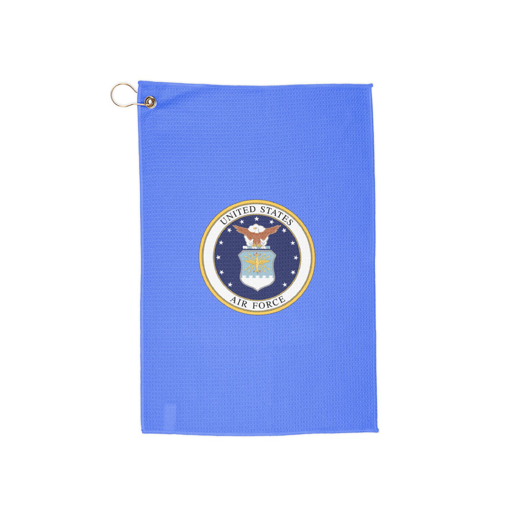 US Air Force Golf Towel -   Golfing Towel with Clip Ring