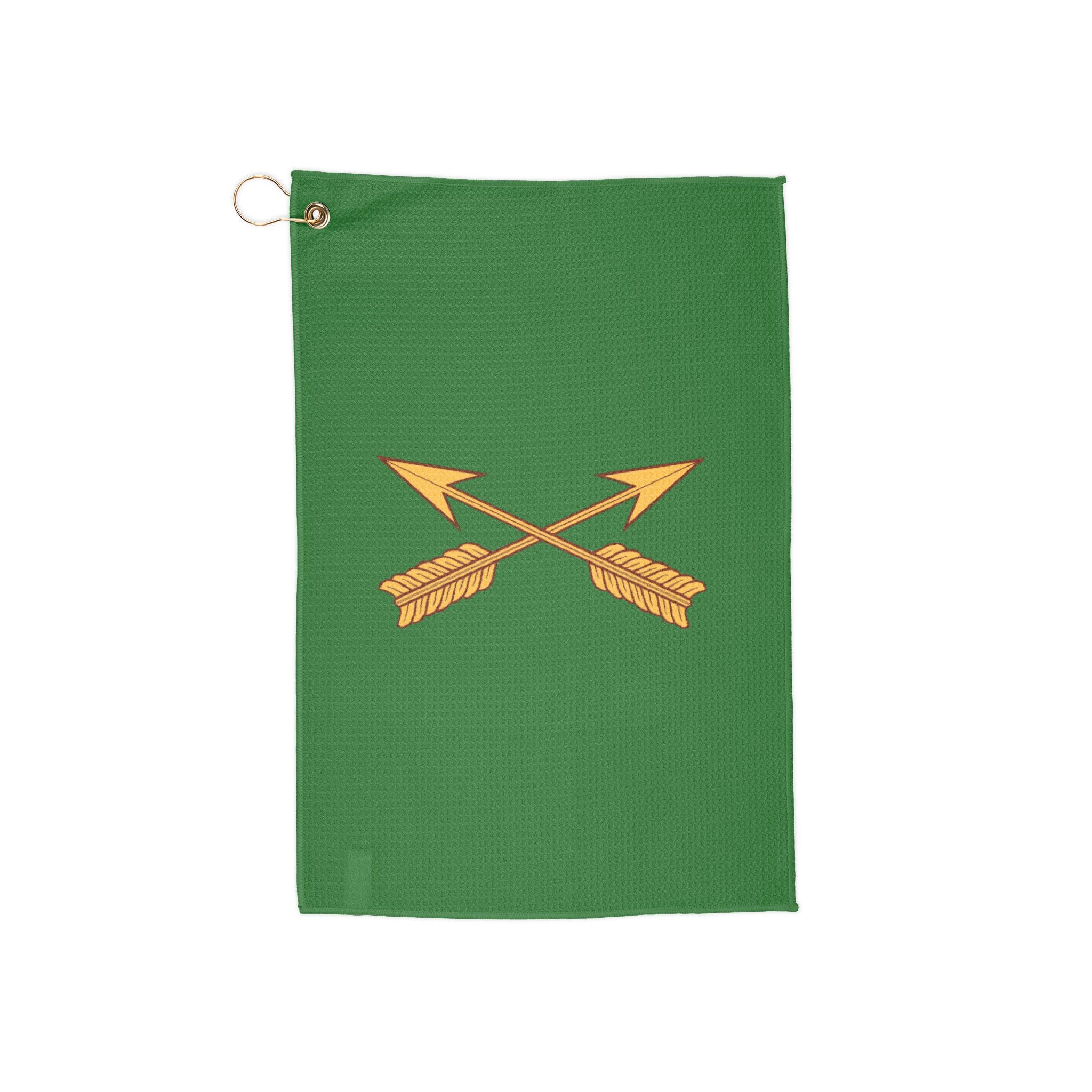 US Army Special Forces Golf Towel with Clip Ring